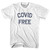 Covid Free Youth Cotton T-shirt - White
