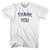 Thank You Adult Cotton City T-shirt-White