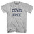 Covid Free Youth Cotton T-shirt-Grey Heather