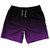 Black and Purple Ombres Blend 7" Swim Shorts Made in USA - Black Purple