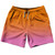 Orange and Pink Ombres Blend 7" Swim Shorts Made in USA - Orange Pink