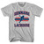 Denmark Republic 90's Lacrosse Team Cotton Adult T-shirt - Grey Heather