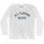 D.T.Fleming Beach Adult Cotton Long Sleeve Vintage T-shirt - White