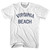 Virginia Virginia Beach Womens Cotton Junior Cut Vintage T-shirt - White
