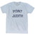 Rhode Island Point Judith Adult Tri-Blend Vintage T-shirt-Athletic White