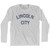 Oregon Lincoln City Adult Cotton Long Sleeve Vintage T-shirt - Grey Heather