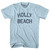 Louisiana Holly Beach Adult Cotton Vintage T-shirt - Light Blue