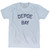 Oregon Depoe Bay Adult Tri-Blend Vintage T-shirt - Athletic White