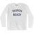 North Carolina Yaupon Beach Adult Cotton Long Sleeve Vintage T-shirt - White