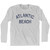 New York Atlantic Beach Adult Cotton Long Sleeve Vintage T-shirt - Grey Heather New York Atlantic Beach Adult Cotton Long Sleeve Vintage T-shirt - Grey Heather