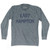 New York East Hampton Adult Tri-Blend Long Sleeve Vintage T-shirt - Athletic Grey