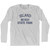 New Jersey Island Beach State Park Adult Cotton Long Sleeve Vintage T-shirt - Grey Heather New Jersey Island Beach State Park Adult Cotton Long Sleeve Vintage T-shirt - Grey Heather