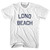 New Jersey Long Beach Womens Cotton Junior Cut Vintage T-shirt - White New Jersey Long Beach Womens Cotton Junior Cut Vintage T-shirt - White