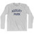 New Jersey Asbury Park Adult Cotton Long Sleeve Vintage T-shirt - Grey Heather