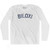 Mississippi Biloxi Adult Cotton Long Sleeve Vintage T-shirt - White