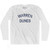 Michigan Warren Dunes Adult Cotton Long Sleeve Vintage T-shirt - White