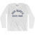 Michigan Van Buren State Park Adult Cotton Long Sleeve Vintage T-shirt - White