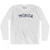 Merica Adult Cotton Long Sleeve T-shirt - White