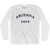 Arizona State 1912 Adult Cotton Long Sleeve Vintage T-shirt - White
