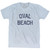 Michigan Oval Beach Adult Tri-Blend Vintage T-shirt - Athletic White