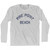 Maine Pine Point Beach Adult Cotton Long Sleeve Vintage T-shirt - Grey Heather Maine Pine Point Beach Adult Cotton Long Sleeve Vintage T-shirt - Grey Heather