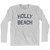 Louisiana Holly Beach Adult Cotton Long Sleeve Vintage T-shirt - Grey Heather Louisiana Holly Beach Adult Cotton Long Sleeve Vintage T-shirt - Grey Heather