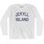 Georgia Jekyll Island Adult Cotton Long Sleeve Vintage T-shirt - White