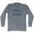 Florida Vero Beach Adult Tri-Blend Long Sleeve Vintage T-shirt - Athletic Grey