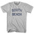 Florida South Beach Adult Cotton Vintage T-shirt - Cool Grey