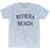 Florida Riviera Beach Adult Tri-Blend Vintage T-shirt - Athletic White