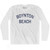 Florida Boynton Beach Adult Cotton Long Sleeve Vintage T-shirt - White