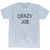 Crazy Joe Adult Tri-Blend Political City T-shirt - Athletic White