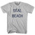 California Seal Beach Adult Cotton Vintage T-shirt - Cool Grey