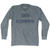 California San Clemente Adult Tri-Blend Long Sleeve Vintage T-shirt - Athletic Grey