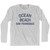 California Ocean Beach, San Francisco Adult Cotton Long Sleeve Vintage T-shirt - Grey Heather California Ocean Beach, San Francisco Adult Cotton Long Sleeve Vintage T-shirt - Grey Heather