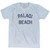 American Samoa Palagi Beach Adult Tri-Blend Vintage T-shirt - Athletic White
