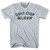 Don’t Stop Believin Adult Cotton T-shirt - Slver