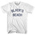 California Black's Beach Adult Cotton Vintage T-shirt-White