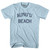American Samoa Aunu'u Beach Adult Cotton Vintage T-shirt - Light Blue