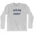 Sailing Addict Adult Cotton Long Sleeve T-shirt - Grey Heather