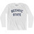 Utah Beehive State Nickname Adult Cotton Long Sleeve T-shirt - White