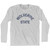 Michigan Wolverine State Nickname Adult Cotton Long Sleeve T-shirt-Grey Heather