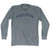 Maryland Free State Nickname Adult Tri-Blend Long Sleeve T-shirt-Athletic Grey Maryland Free State Nickname Adult Tri-Blend Long Sleeve T-shirt-Athletic Grey