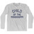 Louisiana Child of the Mississippi Nickname Adult Cotton Long Sleeve T-shirt - Grey Heather Louisiana Child of the Mississippi Nickname Adult Cotton Long Sleeve T-shirt - Grey Heather