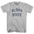 Aloha State Nickname Adult Cotton T-shirt - Grey Heather Aloha State Nickname Adult Cotton T-shirt - Grey Heather