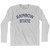Hawaii Rainbow State Nickname Adult Cotton Long Sleeve T-shirt - Grey Heather