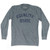 Wyoming Equality State Nickname Adult Tri-Blend Long Sleeve T-shirt - Athletic Grey
