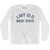 Colorado Last Old West State Nickname Adult Cotton Long Sleeve T-shirt-White