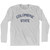 Colorado Columbine State Nickname Adult Cotton Long Sleeve T-shirt-Grey Heather