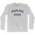 Alaska Mainland State Nickname Adult Cotton Long Sleeve T-shirt - Grey Heather
